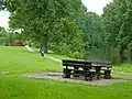 Unstrut, Radweg und Rastplatz in Balgstädt