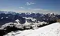 Blick vom Hochgernhaus auf Unterwössen