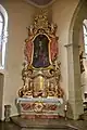 Kreuzigung, Allerheiligenkirche (Unterwittighausen), linkes Seitenaltarblatt