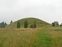 Uppsa Kulle Hügel und Krater
