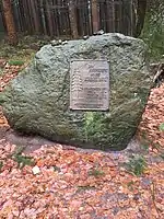 Gedenkstein für die ursprüngliche Königstannein der Wingst
