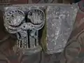 Romanisches Säulenkapitell mit Blattornamenten (um 1200)