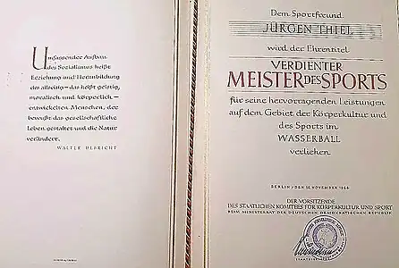 Verdienter Meister des Sports
