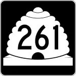 Straßenschild der Utah State Route 261