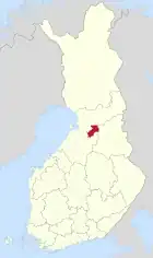 Lage von Utajärvi in Finnland