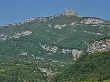 Blick auf das Bauges-Massiv bei Verel-Pragondran