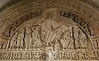 Vézelay, Sainte-Marie-Madeleine, Westportal, um 1130