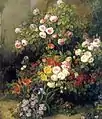 Stillleben mit einem Arrangement verschiedener Blumen, 1847