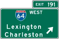 Ausfahrtstafel(Virginia)