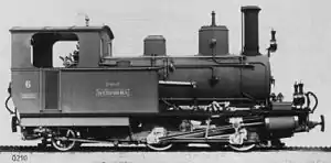 HG 2/3 der Visp-Zermatt-Bahn (SLM 1902)