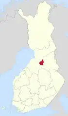 Lage von Vaala in Finnland