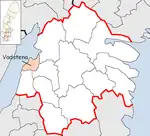 Lage der Gemeinde Vadstena