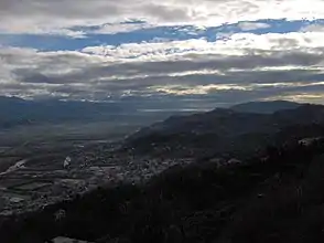 Blick von Follo auf das Val di Magra