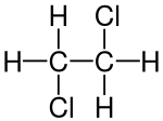 Valenzstrukturformel von 1,2-Dichlorethan