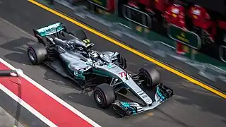 Bottas im W08 in Sepang beim Freien Training