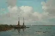 Fischerboote bei Kortenhoef (etwa um 1920).