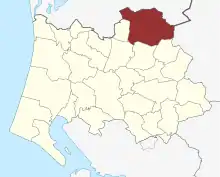 Lage des Ølgod Sogn in der Varde Kommune