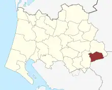 Lage des Agerbæk Sogn in der Varde Kommune