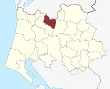 Lage des Kvong Sogn in der Varde Kommune