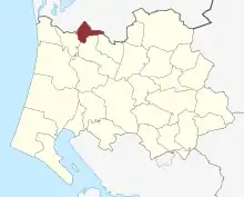 Lage des Lydum Sogn in der Varde Kommune