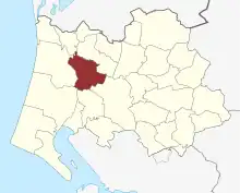 Lage des Ovtrup Sogn in der Varde Kommune