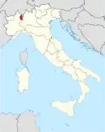 Lage innerhalb Italiens