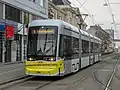 Variobahn 206 mit Mund-Nasenschutz für die Antenne Steiermark.