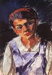 „Mädchen“, Öl auf Leinwand 1887, Privatsammlung