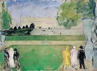 „Versailles“, Öl auf Karton 1925, Bestand Gábor Kovács Art Collection Budapest