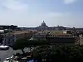Blick von der Engelsburg auf den Palazzo Pio
