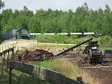 Feldbahn an der Haltestelle „Calluna“