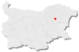 Karte von Bulgarien, Position von Weliki Preslaw hervorgehoben