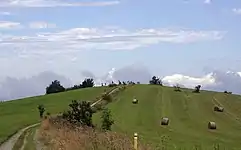 Blick über den Bergrücken