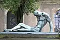 Vom österreichischen Bildhauer Ferdinand Opitz geschaffene Bronze-Skulptur auf dem Kriegerdenkmal von Groß Schönau