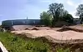 Zum Velodrom gehört auch ein BMX-Parcours (hier noch im Bau, Mai 2012).