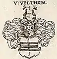 Wappen der Schweizer Familie von Veltheim oder von Felten