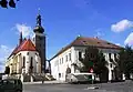 Rathaus und St. Katharinenkirche am Marktplatz