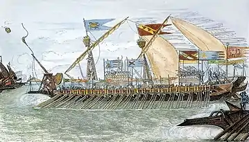 Venezianische Galeere bei Curzola (1298)