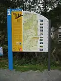 Hinweistafeln zur Geschichte der Vennbahn