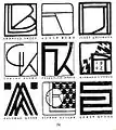 Aus dem Katalog der Beethovenausstellung mit stilisierten Künstlermonogrammen