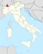 Lage innerhalb Italiens