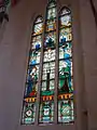 Der Gekreuzigte mit Maria und Johannes (Ostfenster)