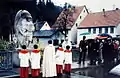 Raphael und Tobias Einweihung am 9. Mai 1982. Ansprache des Initiators Stefan Fink.