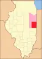 Das Vermilion County von seiner Gründung im Jahr 1826 bis 1831