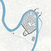 Die Stadtmauern nach ihrem Ausbau im 3. Jahrhundert