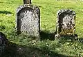 Verwitterte Grabsteine auf dem jüdischen  Friedhof