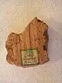 Durch Brand verziegelter Lehm des Holz-Erde Wall