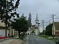 Blick auf die römisch-katholische Kirche Keresztelő Szent János születése