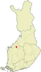 Lage von Veteli in Finnland