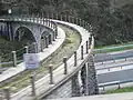 Die Viadukte, hier der Viaduc du Carrei, sind erhalten geblieben.